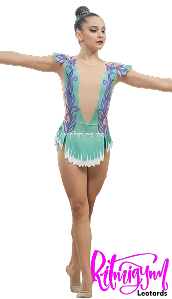maillot de gimnasia ritmica elegante