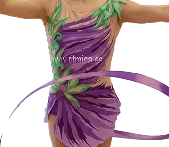 maillot de gimnasia ritmica elegante
