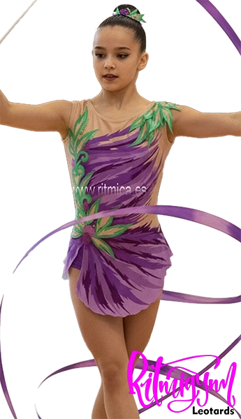 maillot de gimnasia ritmica elegante